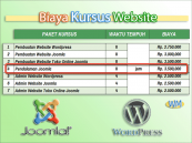 Biaya kursus pendalaman extensions joomla di Magetan