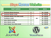 Biaya kursus website joomla Magetan